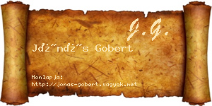 Jónás Gobert névjegykártya